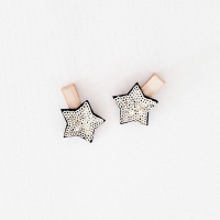 Girl Hair Clip Star Sequins Pair (GHP9011)